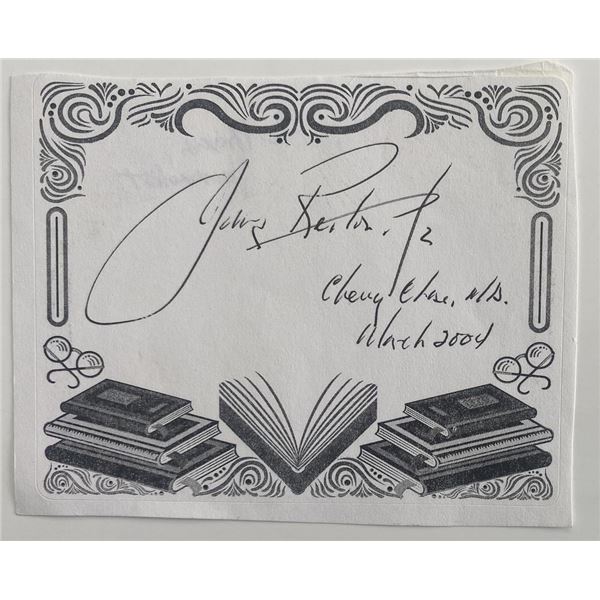 John Reiton Jr. original signature