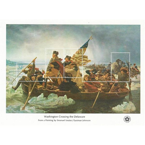 Washington Crossing the Delaware Stamp Sheet