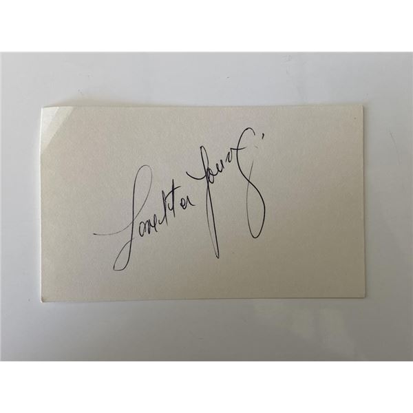The Stranger Loretta Young original signature
