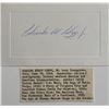 Image 1 : Charles M. Clegg Jr. original signature and bio
