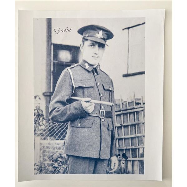 WWII Alf Davies signed photo