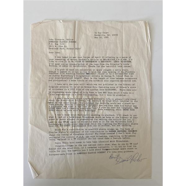 David Parker signed document