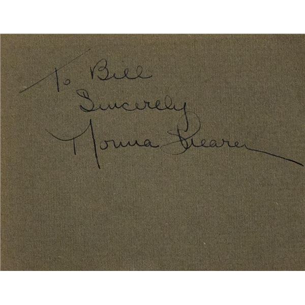 Norma Shearer signature slip
