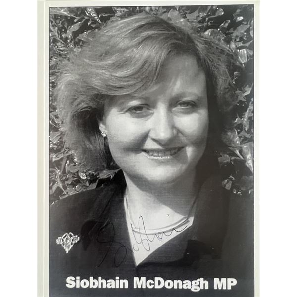 British Labour party Siobhain McDonagh, MP signed photo