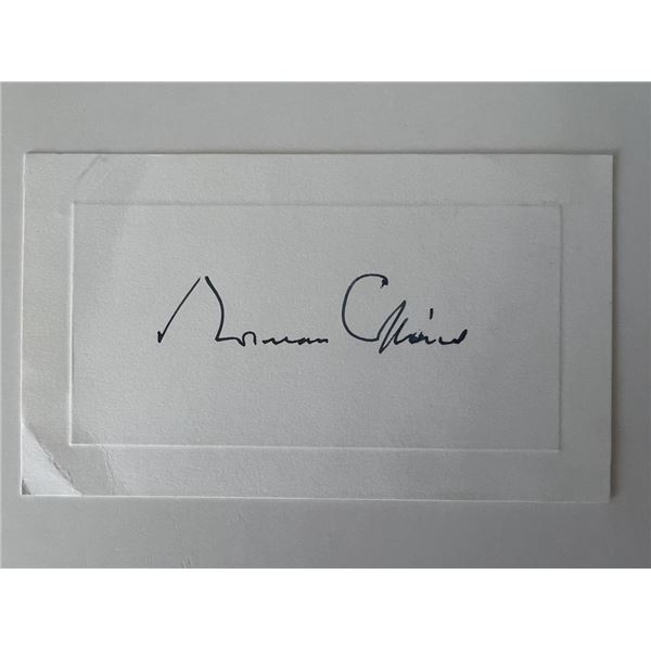 Norman Collins original signature