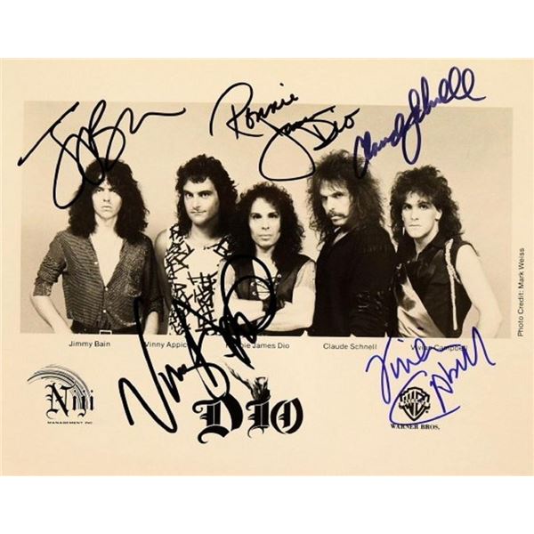 Dio signed promo photo
