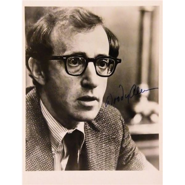 Woody Allen signed portrait photo