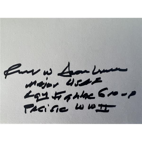 WWII Robert W. Aschenbrener  original signature