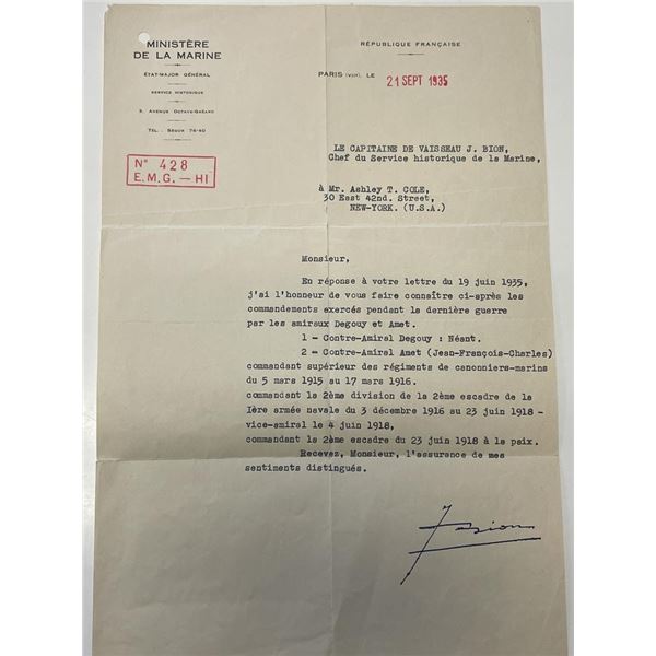 1935 French republic letter