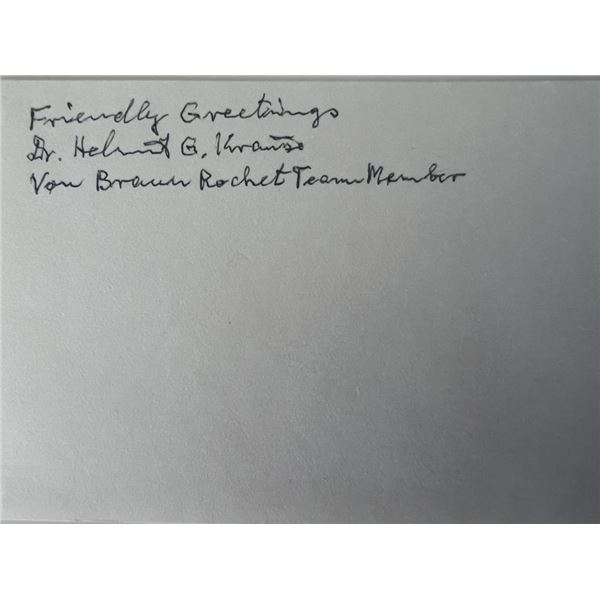 Dr. Herbert G. Krause original signature