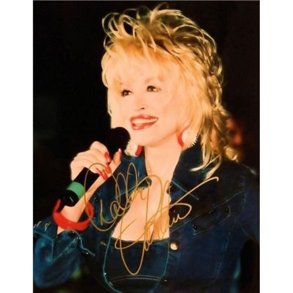 Dolly Parton signed promo photo