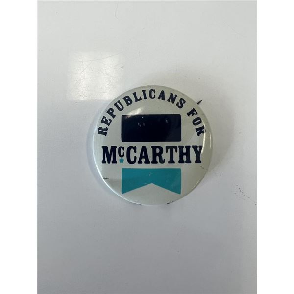McCarthy presidential campaign pin