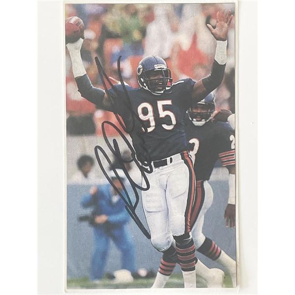 Bears defensive end Richard Dent signed photo