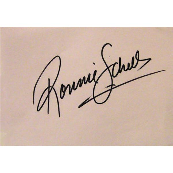 Ronnie Schell signature slip