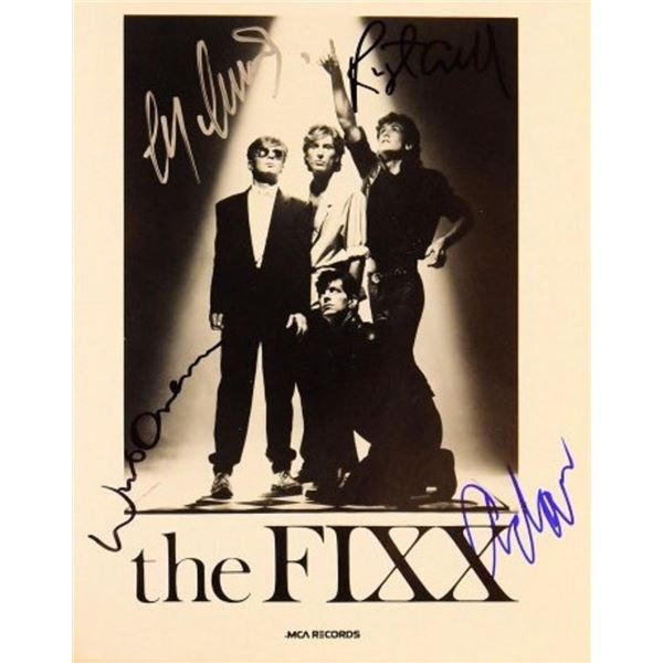 The Fixx signed promo photo