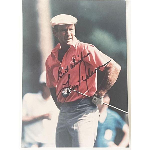 Golfer Larry Nelson signed photo