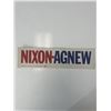 Image 1 : Nixon- Agnew presidential campaign bumper sticker
