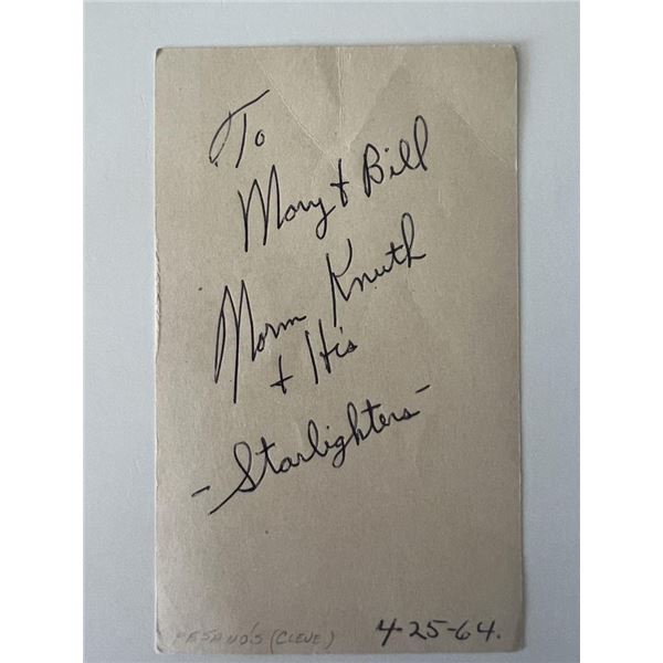 The Starlighters original signature