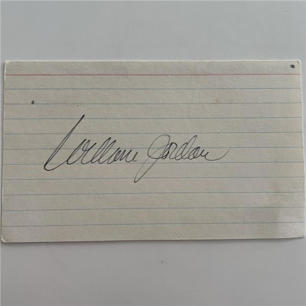 William Jordan signature cut