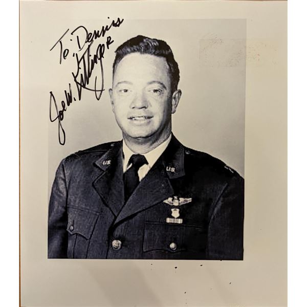 WW2 Pilot Joe W. Kittinger Signed Photo