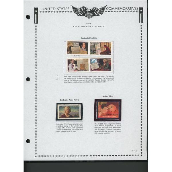 2006 United States Self-Adhesive Booklet Stamp Set