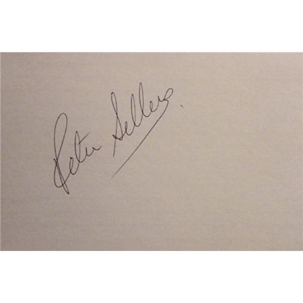 Peter Sellers signature slip