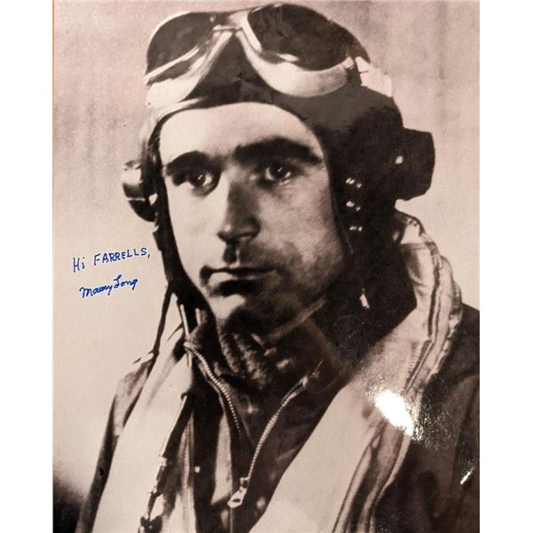 WW2 ACE Maurice Long Signed Photo