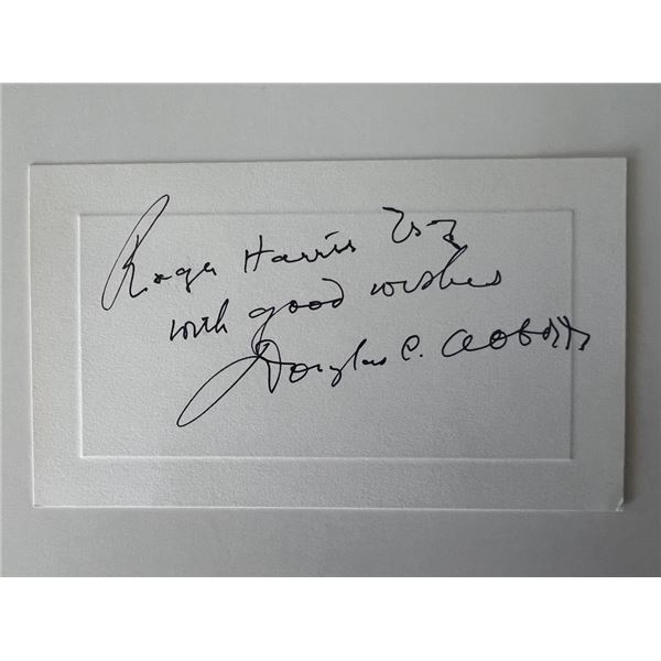 Douglas Abbott original signature