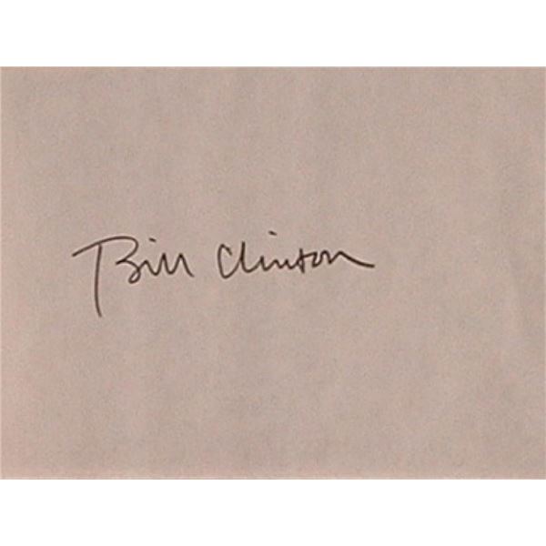 Bill Clinton signature slip