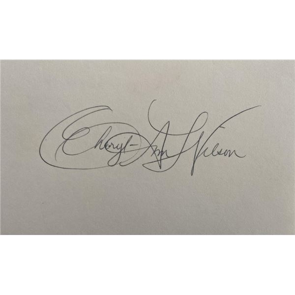 Soap opera actress Cheryl Ann Wilson original signature