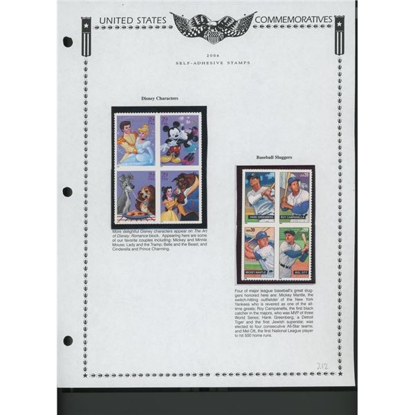 2006 United States Self-Adhesive Booklet Stamp Set