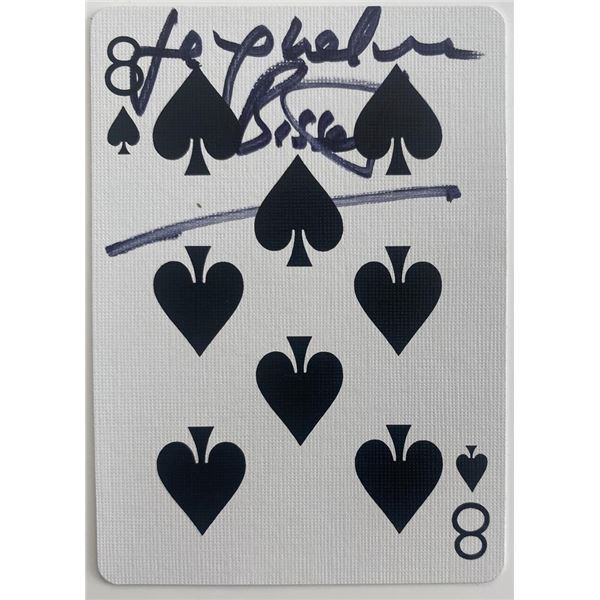 Jacqueline Bisset signed playing card