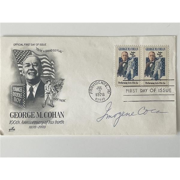 Comedienne Imogene Coca signed cover