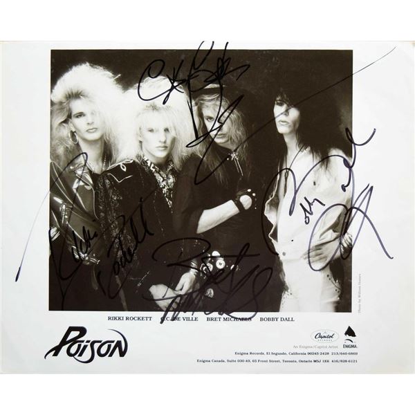 Poison signed promo photo