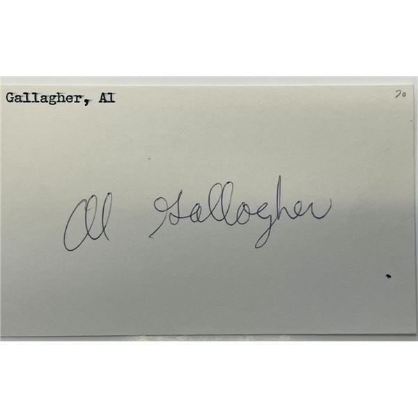 Al Gallagher autograph note