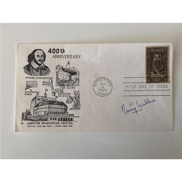 Irving Wallace signed commemorative cover