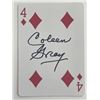 Image 1 : Actress Coleen Gray signed playing card