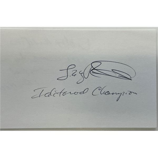 Idlewood champion Light Riddles autograph note