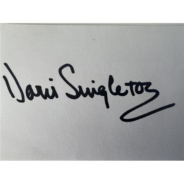 Doris Singleton original signature