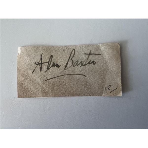 Actor Alan Baxter original signature