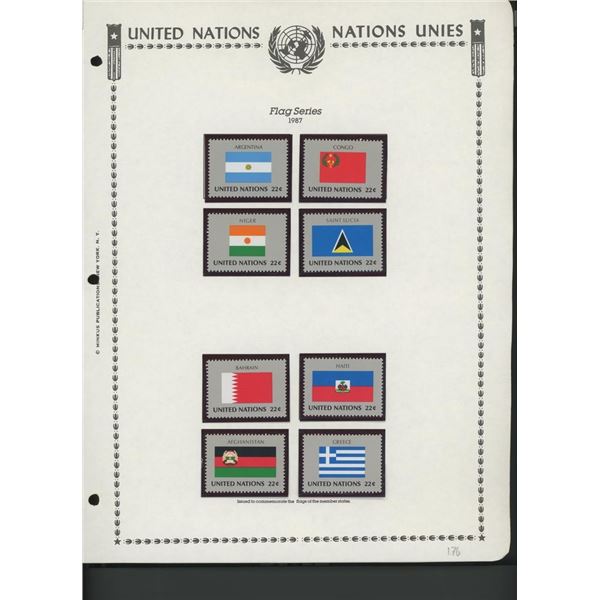 United Nations New York Stamps 1987