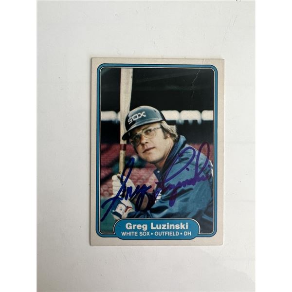 Chicago White Sox Greg Luzinski signed trading card
