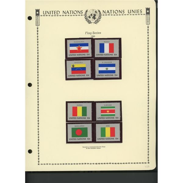 United Nations New York Stamps 1980