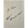 Image 1 : Washington Post Columnist Arth Buchwald autograph note