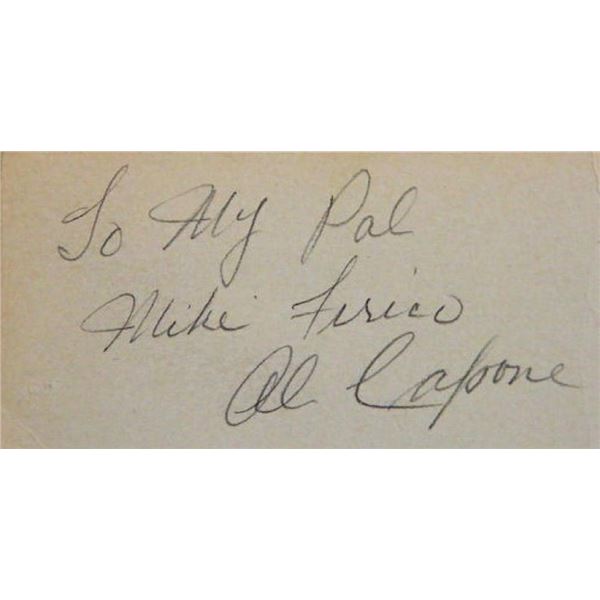 Al Capone signature slip