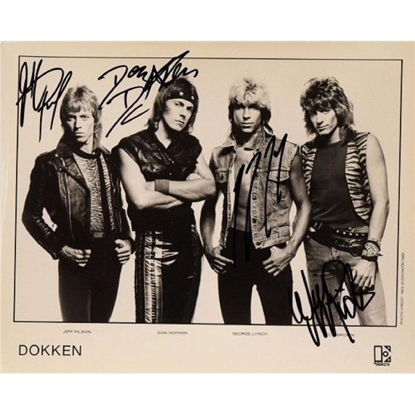 Dokken signed promo photo