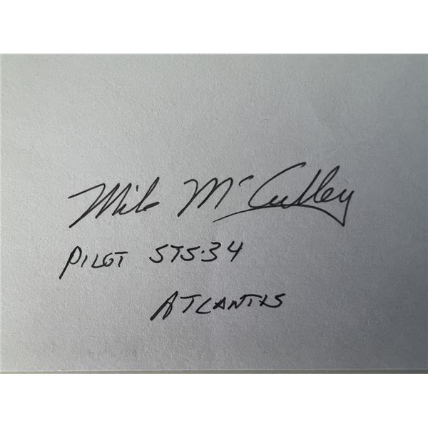 NASA astronaut Michael J. McCulley original signature