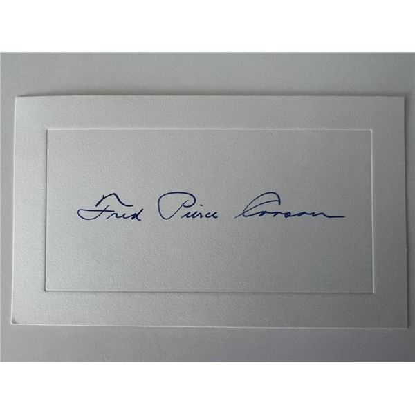 Bishop Fred Pierce Corson original signature