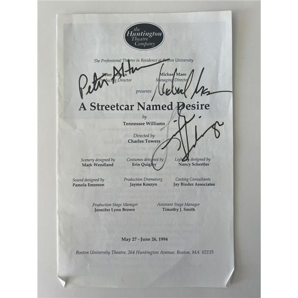 Michael Maso and Peter Atman signed program page