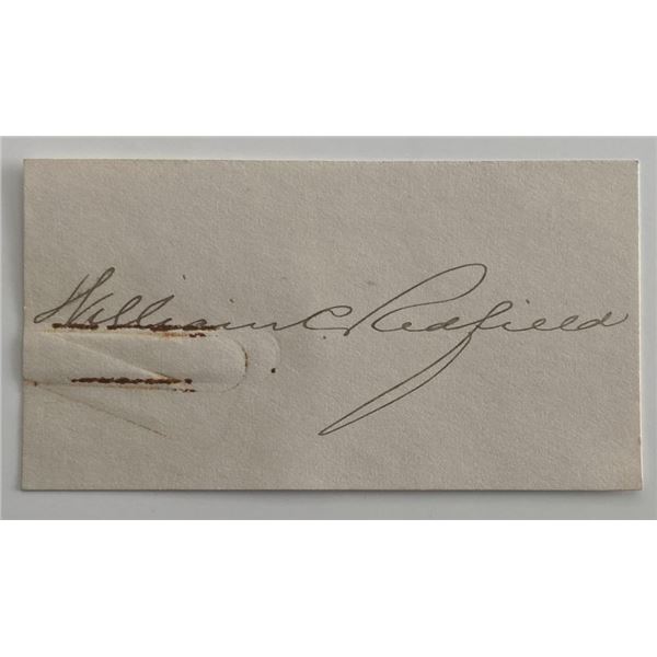 U.S. Secretary of Commerce William C. Redfield original signautre